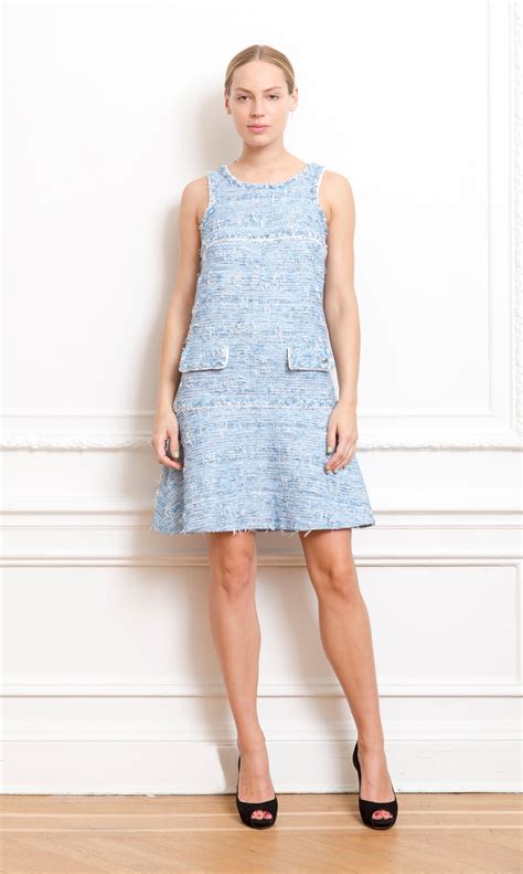 chanel dress blue|chanel dress with logo pink.